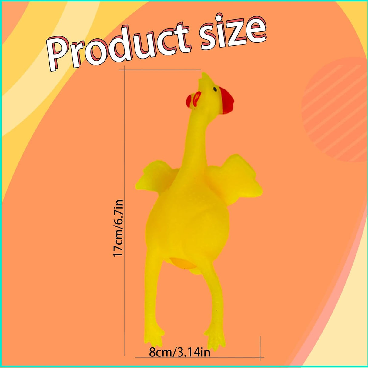 Laying Hens, creative toys, jokes, squeeze toy laying hen, ventilation chicken key chains, ventilation, stress relief, trick-yux