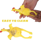 Laying Hens, creative toys, jokes, squeeze toy laying hen, ventilation chicken key chains, ventilation, stress relief, trick-yux - Extra Image