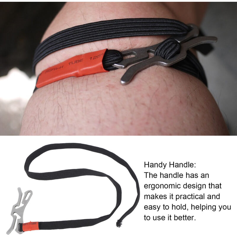 Clip-on Tourniquets Rapid Hemostasis One-Handed Operation Expandable Clip-on Tourniquet for Indoor and Outdoor Activities, DUBUNS