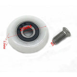 Set of 8 Replacement Shower Door Rollers Wheels 23mm Diameter - Front View