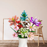 2025 Flower Bouquet Building Blocks Christmas Advent Calendar 24 Days-XY- Sunflower - Side View