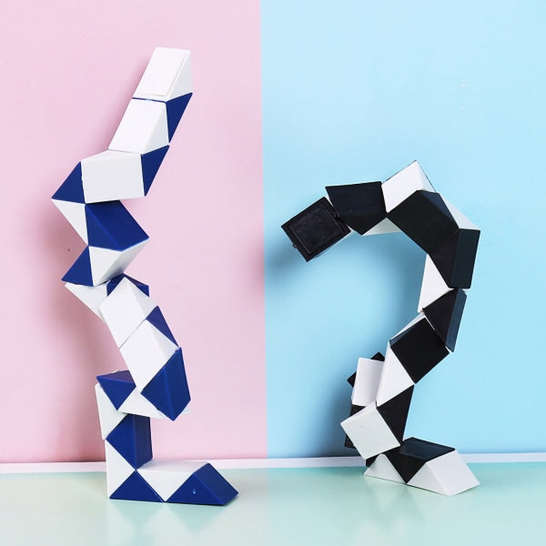 Mini Twist Puzzle Toys Plastic Snake Twist Puzzle Educational Game Toy for Boys Girls Gift
