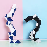 Mini Twist Puzzle Toys Plastic Snake Twist Puzzle Educational Game Toy for Boys Girls Gift - Top-Down View
