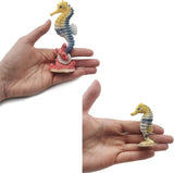 Aquarium Seahorse Decoration Resin Seahorse Statue Ornament Aquarium - 2 Pieces - Side View