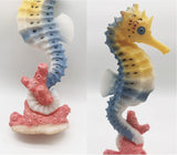Aquarium Seahorse Decoration Resin Seahorse Statue Ornament Aquarium - 2 Pieces - Top-Down View