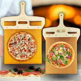 Sliding Pizza Shovel Pala Pizza Scorrevole Pizza Shovel That Transfers Pizza Perfectly Non-Stick_OF - Front View