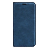 Retro-skin Magnetic Leather Phone Case Dark Blue For Samsung Galaxy M34 5G