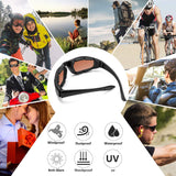 pcs Cycling Glasses Windproof Glasses Desert Dustproof Glasses Cycling Glasses Sports Glasses with Built-in Foam Goggles - Top-Down View