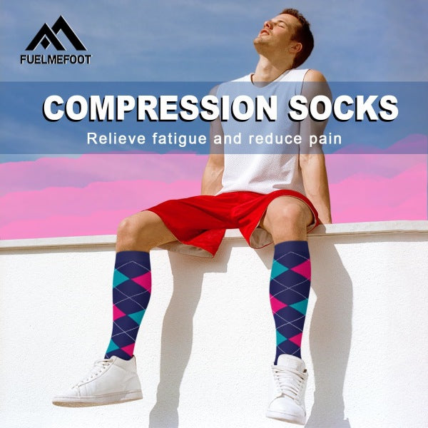 Pairs Compression Socks for Women and Men 15-20 mmHg Gradual Support Knee High Socks for Nurses, Athletes, Medical Use