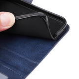 SKALO Samsung S25 Ultra PU Leather Wallet Case - Multiple Colors Blue_max Blue
