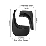 Mudguards for VITO V-CLASS W447 2016-2021, mudguards, fenders, exterior accessories - Top-Down View