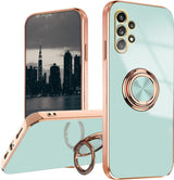 Case for Samsung Galaxy A32 5G (Green), Samsung A32 5G Case Shockproof, Plating 360 Degree Protection Magnetic Case Car Holder Case_yux