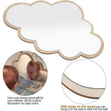 Child-safe mirror made of real acrylic, wall mirror for children's rooms (clouds)