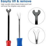 Furniture Staple Removal Tool, Staple Remover Heavy Duty Remover Nail Puller Removal Tool Furniture Nail Remover (2 pcs) - Side View