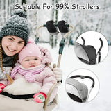 {xj}Stroller gloves, stroller mittens with warm fleece and cotton DXGHC - Top-Down View