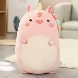 Squishmallow Pillow Doll Kawaii Animal Fat Dinosaur Pillow Plush 80cm Unicorn 60cm-max Unicorn 60cm - Front View