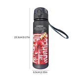 Ronaldo Sport Water Bottle with Blender Ball - BPA-Free Protein Shaker Cup B 560ml - Front View