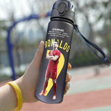 Ronaldo Sport Water Bottle with Blender Ball - BPA-Free Protein Shaker Cup B 560ml - 45-Degree Angle