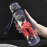 Ronaldo Sport Water Bottle with Blender Ball - BPA-Free Protein Shaker Cup B 560ml - Rear View
