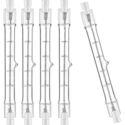 5-pack R7S Halogen bulb 118mm 200W 230V, dimmable for spotlight and landscape lighting, compatible with Philips
