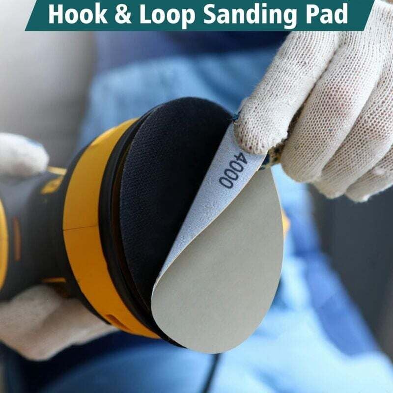 24-piece 50mm wet and dry sanding discs, 600-5000 grit, abrasive for polishing metal and wood