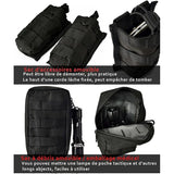 Tactical Vest, Adjustable Plate Carrier for Army, Police, Black