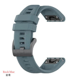 26mm Silicone Strap for Garmin fenix 7X 7 7S 6X 6 Pro 6S 5 5X Plus Smartwatch Bracelet for Garmin Descent mk2i mk3 51mm 13 13 Garmin Fenix 6X PRO