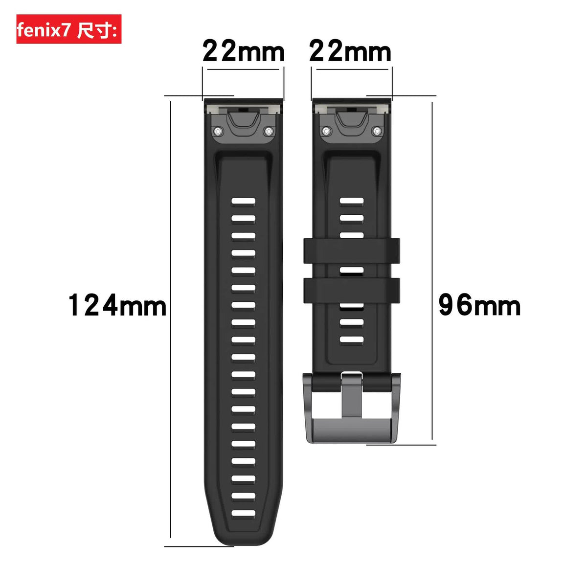 26mm Silicone Strap for Garmin fenix 7X 7 7S 6X 6 Pro 6S 5 5X Plus Smartwatch Bracelet for Garmin Descent mk2i mk3 51mm 13 13 Garmin Fenix 6X PRO