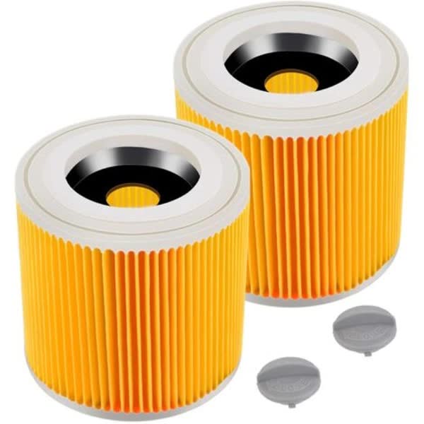 2-pack filter cartridge for Kärcher WD3 Premium, NT20/1 NT30/1 NT38 - Filters - Replacement filters for Kärcher vacuum cleaners