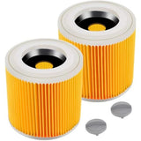2-pack filter cartridge for Kärcher WD3 Premium, NT20/1 NT30/1 NT38 - Filters - Replacement filters for Kärcher vacuum cleaners