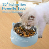 Raised Tilting Cat Bowl 200ml Removable Stand for Cats and Dogs - Side View