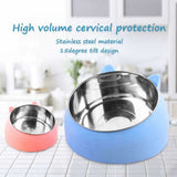 Raised Tilting Cat Bowl 200ml Removable Stand for Cats and Dogs - Top-Down View
