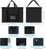 Soft Cooler Bag, 40L Large Cooler Bag, Grocery Bags, Picnic Bag, Thermal Food Delivery Bag, Insulated Bag, Cooler Bag - Top-Down View