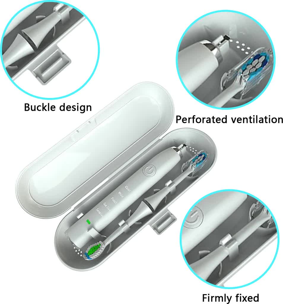 2-pack travel toothbrush case, electric toothbrush case, for Braun Oral-B electric toothbrush