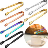 Sugar Clips, Candy Clips 6 pcs Multicolor Stainless Steel Ice Stick for Party Wedding Gifts Salad Bar and Kitchen - Front View