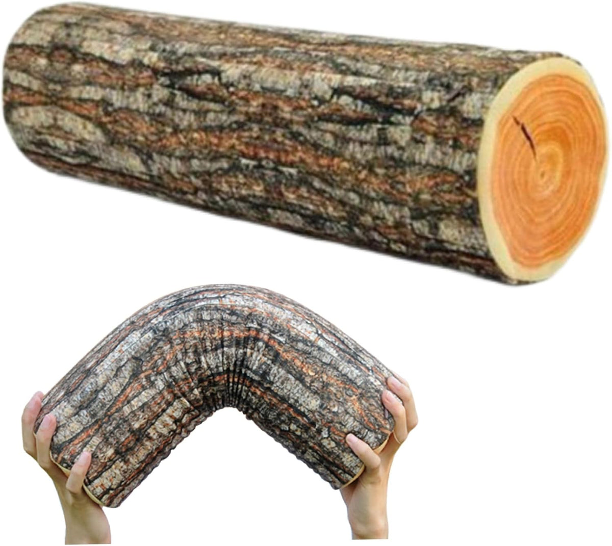 Creative natural wood design log soft chair cushions pillows round wood grain stump shaped decorative pillows pillowcase home decor