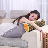 Creative natural wood design log soft chair cushions pillows round wood grain stump shaped decorative pillows pillowcase home decor