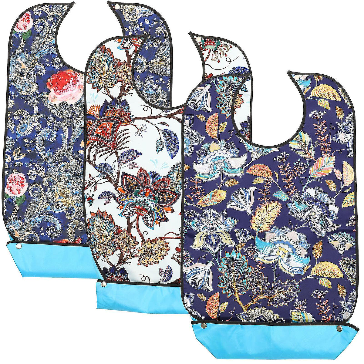 pcs Decorative bibs for adults, bib for the elderly, bib for seniors with adjustable strap