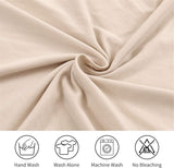 Chair Covers Set of 4 or 6, Stretch Removable Washable Chair Covers Decoration Slipcovers Seat Covers for Hotel beige-tfrf beige 4pcs