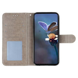 Case for iPhone 16e Lace Flowers PU Leather Flip Wallet Case