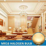 GU5.3 35W 12V Halogen lamp, MR16 Halogen Spot lamp, 6-pack - Top-Down View