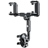 Car Rearview Mirror Phone Holder 360 Rotating Navigation Mount for Car