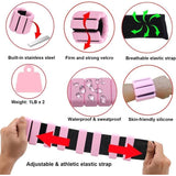 PCS Ankle Weights Adjustable Wrist Weights for Training Walking Jogging Yoga Aerobics Pilates Weight Bracelet 900G - Front View