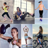 PCS Ankle Weights Adjustable Wrist Weights for Training Walking Jogging Yoga Aerobics Pilates Weight Bracelet 900G - Top-Down View