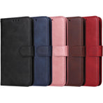 SKALO Samsung A56 5G PU Leather Wallet Case - Multiple Colors Black_max Black