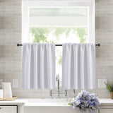Short curtains, blackout curtains, 2 pieces white 132x46cm