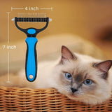 Dog Brush Cat Brush, Professional Dog Dematting Comb and Long Hair Dog Brush, Grooming Rake for Dogs and Cats to Remove Undercoat from Pets