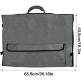Monitor Carrying Case, Protective Storage Bag with Carrying Handle, Compatible with 24 to 27-inch Desktop Computer Monitors and Accessories - Top-Down View