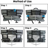 Monitor Carrying Case, Protective Storage Bag with Carrying Handle, Compatible with 24 to 27-inch Desktop Computer Monitors and Accessories - 45-Degree Angle