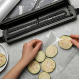 Vacuum sealer sealing ring 2 pcs heat resistant foam for food storage industrial use in kitchen black 31.00X3.00X1.00CM